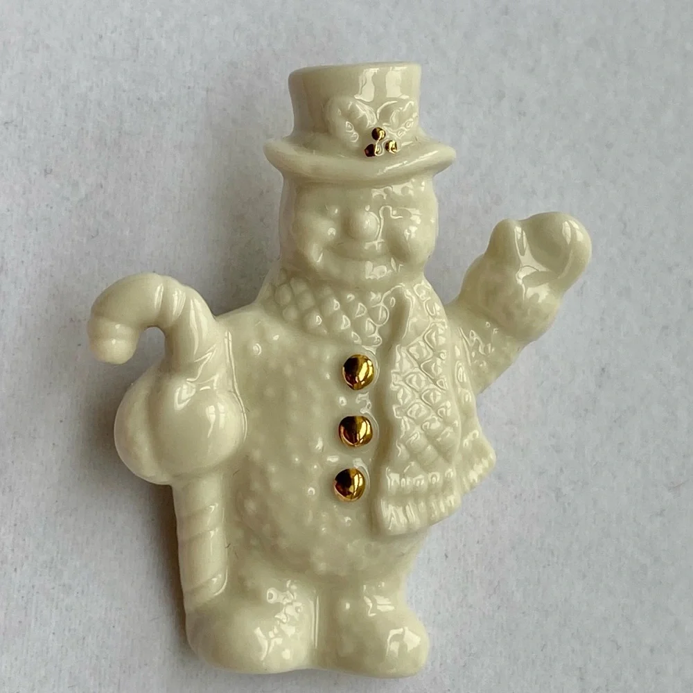 Lenox Snowman Pin Brooch